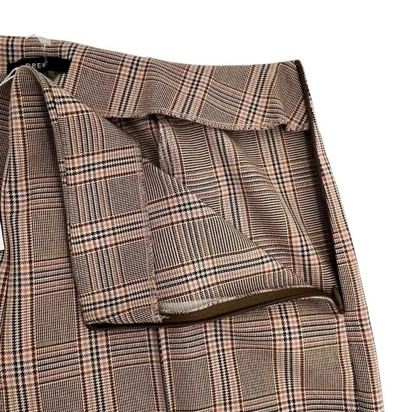 Drew Isabelle Pant Check pattern Camel Brown Preppy Light Academy Professional 6 - Picture 6 of 10